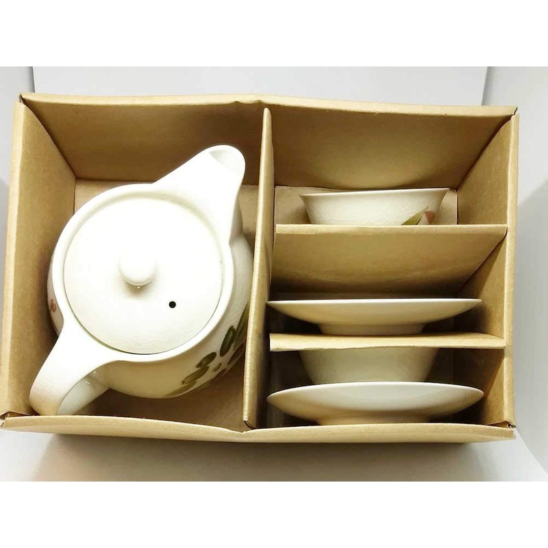 Lotus 6 Piece Tea Service Set