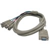 Unbranded High-Quality 6 FT 4 BNC RGB/H+V to D-Sub 15-Pin