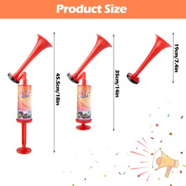 PBUSPU Stadium horn, air pressure air horn, extremely loud, handheld air horn for sports parties, football tournament, basketball, cheers to loosen up the atmosphere, large