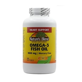 Nature's Blend Omega-3 Fish Oil, 1000 mg 300 Softgels