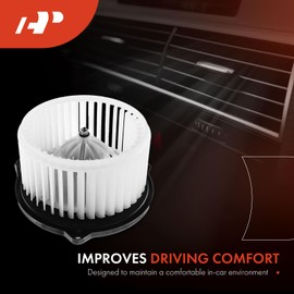 A-Premium HVAC Heater Blower Motor and Resistor Assembly Compatible with Honda Vehicles - Odyssey 2005-2010 - Rear Side, Replace # 79220SHJA01, 077800-0780, 2-PC Set