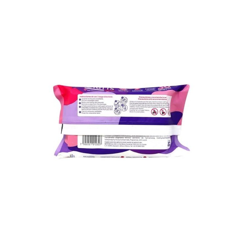 CLARIS TEENS TOALLAS DESMAQUILLANTES Paq. c/30 Pzs.