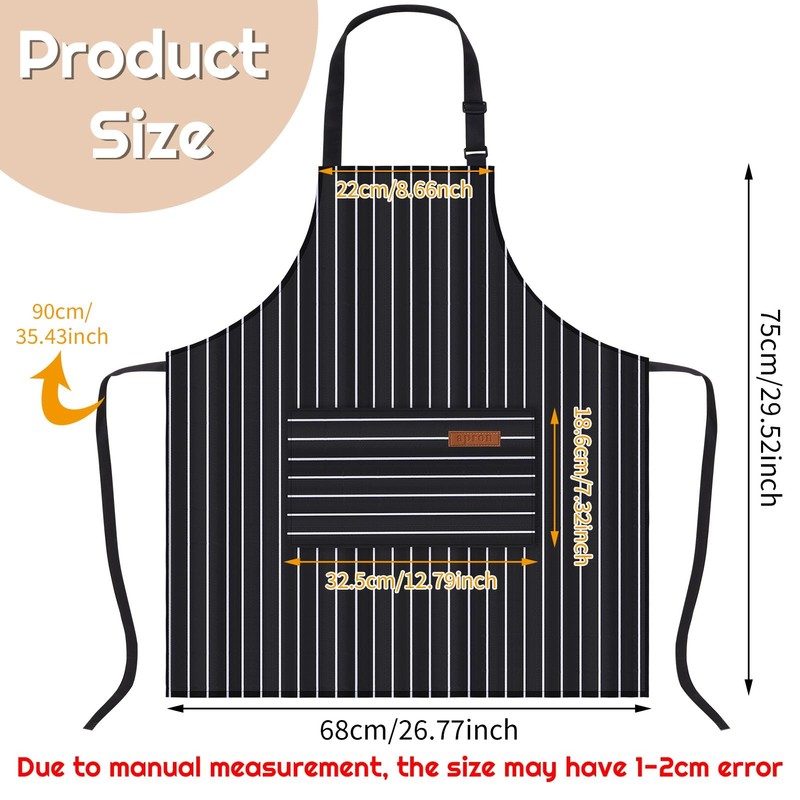 saerryor 2 Pack Chef Apron, Chef Aprons for Women with