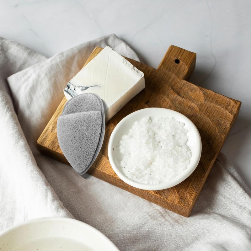 Esponja Facial para Lavar el Rostro, Punta Exfoliante, Poliuretano