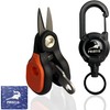 Pristis Mini Fishing Scissors, Compact Stainless Steel Blades Line Cutter