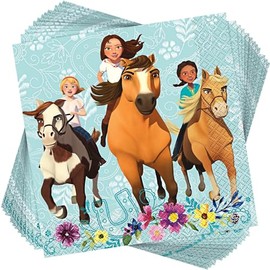 Spirit Riding Free Luncheon Paper Napkins - 6.5" x 6.5", 16 Pcs