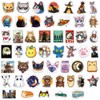 50PCS Cute Cat Stickers – Waterproof Vinyl Kitty Decals for