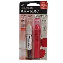 Revlon Kiss Balm Sweet Cherry and Revlon Kiss Sugar Scrub Sugar Mint Duo