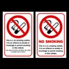 USSP&S No Smoking Double Sided Sticker - Car, Van, Taxi,