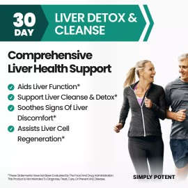Liver Cleanse Detox Repair Support Supplement, Liver Health Formula Milk Thistle