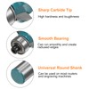 sourcing map Roundover Router Bit 1/2 Shank 1/8" Radius Carbide