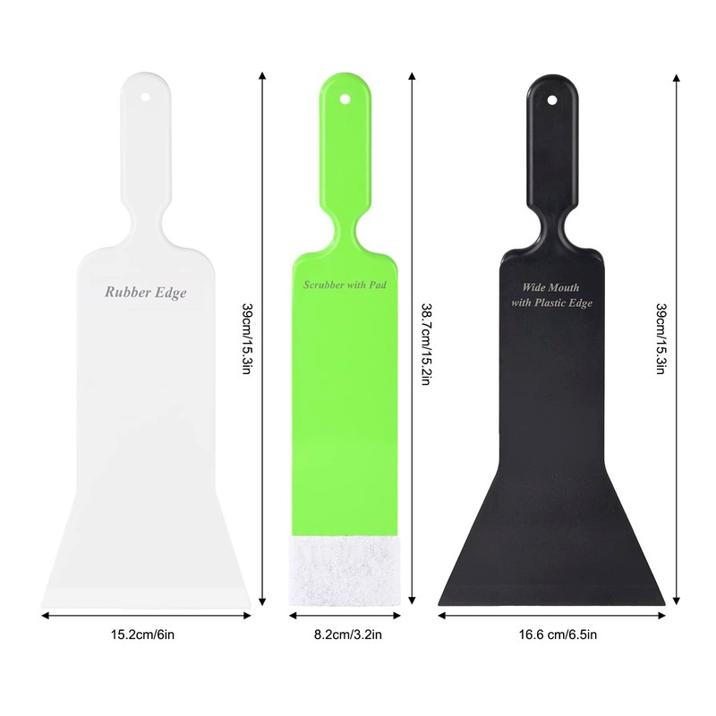 EHDIS Window Tint Bulldozer Squeegee Scrubber Paddle Squeegee, Long Handle
