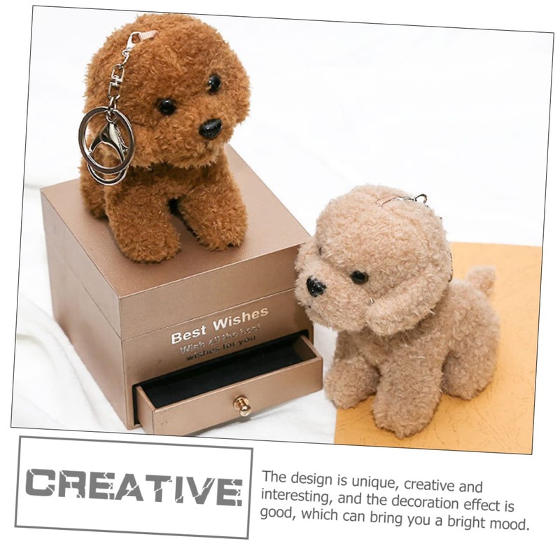 TENDYCOCO Key Chain Puppy Key Ring Puppy Bag Pendant Lovely