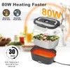 SOHIDA Electric Lunch Box, 12V/24V/110V Portable Food Warmer with SS