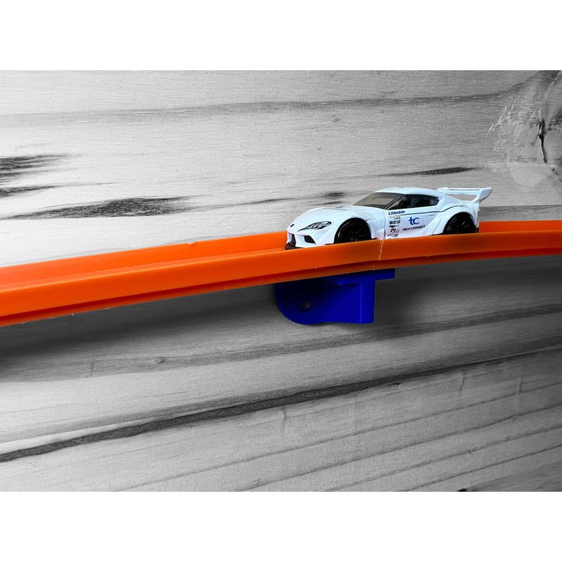 TechConnext 4 Pack Hot Wheels Compatible Single Lane Wall Mount