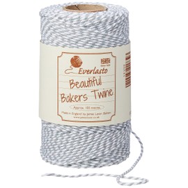 100m - Everlasto Original 'Beautiful Bakers Twine' (2mm approx) (Silver)