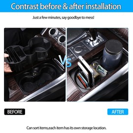 Center Console Cup Holder Frame Phone Tray for Rangerover RR Sport 2014-2017