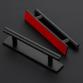 Ravinte 12 Pack Adhesive Cabinet Handles, Stick on Cabinet Handles Peel and Stick Cabinet Handles No Drilling Push Pull Helper for Kitchen Cabinet Window Sliding Closet Door Handle - 5.83" Length