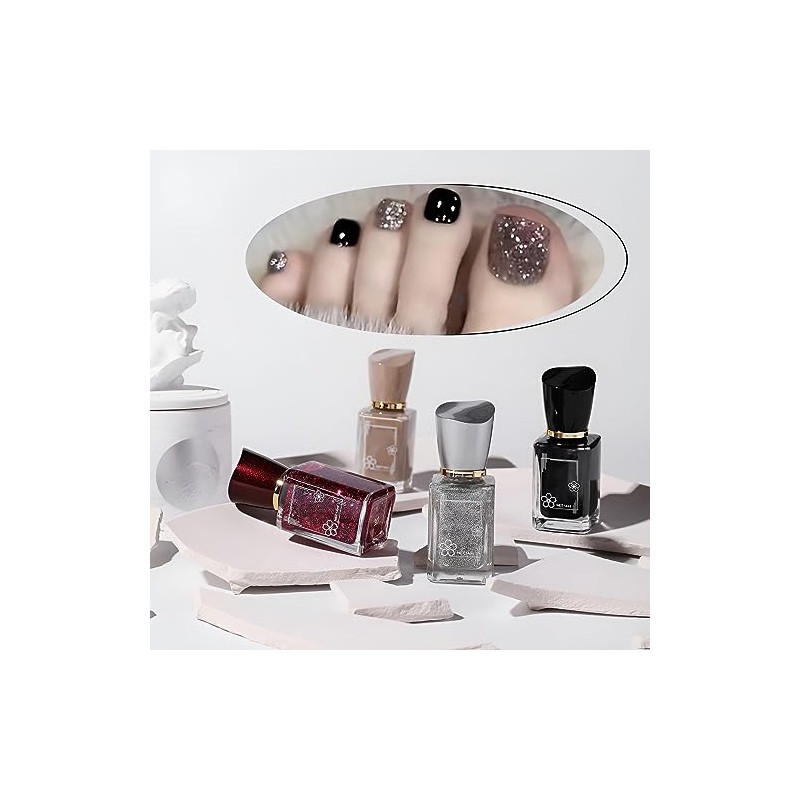 Esmalte de uñas multicolor de secado rápido y sin hornear,