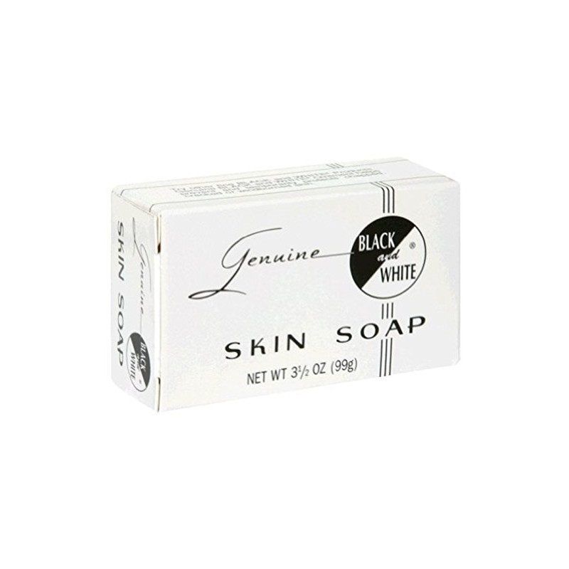 Black & White Skin Soap Bar 3.5 oz (Pack of