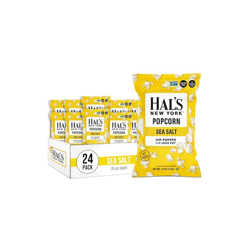 Hal's New York Popcorn Sea Salt, Gluten Free, 0.75 oz