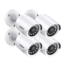 ANNKE 4 Packed Outdoor Security Camera Kits HD TVI Add-on 1080P Weatherproof Bullet Cameras with IR Night Vision