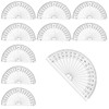Plastic Protractor,10 PCS Protractor Geometry Set 4 Inch Plastic Math