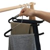 Homa Jia Open Ended Pants Hangers, 10 Pack Non-Slip Foam