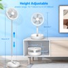 Portable Foldable Oscillating Travel Fan - 8.6" Battery Powered