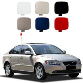 CZShiYue Car Front Bumper Tow Hook Cover Cap Towing Eye Fit for Volvo S40 2008 2009 2010 2012 Trailer Cover Cap 39886277 30744906(Black,Right Passenger Side) Tow Hook Cover