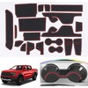 19Pcs Door Slot Mat Compatible with Ford Ranger XL/XLT/Lariat/Raptor 2023