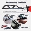 MUOZLOP 12 inch Masonry Reciprocating Saw Blades,2TPI Carbide Blade Strong