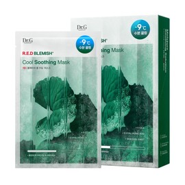 Dr. G Red Blemish Cool Soothing Mask, 10 packs, 1 piece / 닥터지 레드 블레미쉬 쿨 수딩 마스크, 10개입, 1개