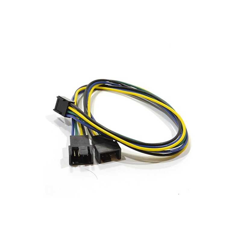 kenable PWM Fan Splitter Cable 4 Pin Plug to Twin