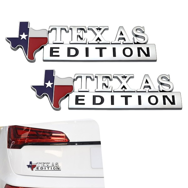 3D Texas Edition Sticker, 6.33" x 1.92" Waterproof Rust-Proof Personalized