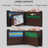 WisePoint Bifold Wallets, PU Leather Wallets for Men Versatile Mens