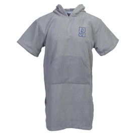 SWELL Wakesurf - Boat Coat - Hooded Microfiber Beach Towel - Surfing Changing Hoody (Medium Grey)