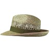 Simple Bogart Shaped Straw Hat, natural