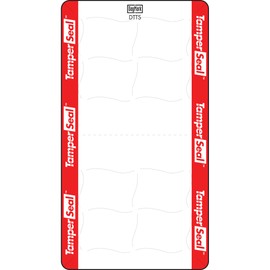 DayMark Safety Systems IT118675 Tamper-Evident Direct Thermal Label, 2.2" x 4", Red/White