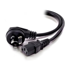 Alogic Right Angle Austalian Mains Plug to IEC-C13 Power Cable, 2 Meter