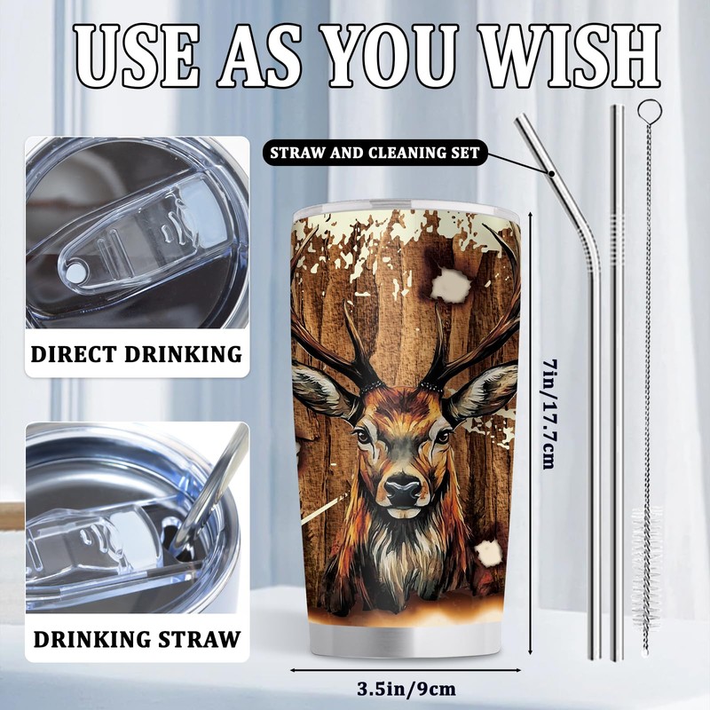 Goiicoln Hunting 20oz Tumbler Gift, Hunting Gifts for Men, Hunting