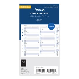 Filofax Personal Vertical Year Planner 2028-28-68402