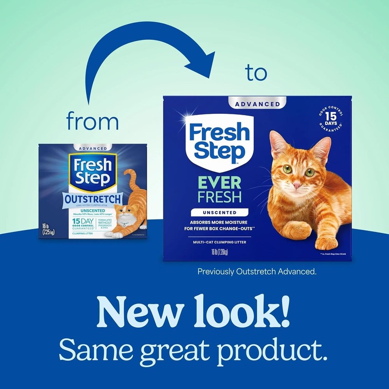 Fresh Step Outstretch Advanced Long Lasting Clumping Litter Simply Unscented,