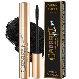Vivienne Sabó Cabaret Première - Artistic Volume Mascara, No Clump, Cruelty Free, 0.3 fl. oz, Black