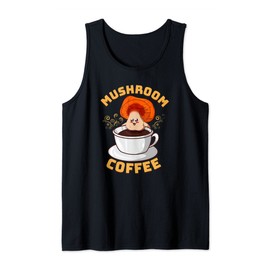 Mushroom Coffee Hilarious Reishi Mushroom Soaking In Coffee Tank Top