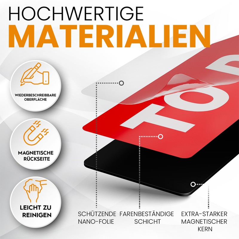 ATWAM 60 Magnetic Strips Writeable Mega Set - Various Sizes