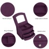 3 Layers Portable Jewelry Earrings Rings Bracelet Necklace Box Organizer