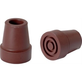 Makitec DD-19BR Rubber Cane Tip 0.7 inches (19 mm), Brown, 1 Piece