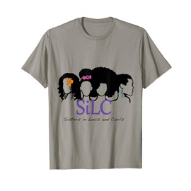 Sisters in Locs & Curls T-Shirt, gray