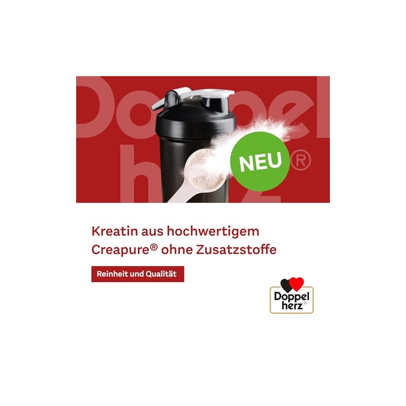 Doppelherz Creatine Monohydrate - High Purity Creatine with Creapure Quality